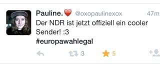 NDR ist jetzt cool Tweet